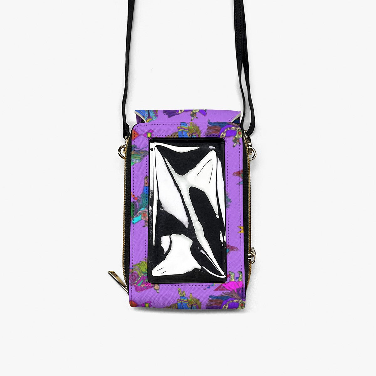 Women's Fancy Dancers Purple Mobile Phone Chest Bag