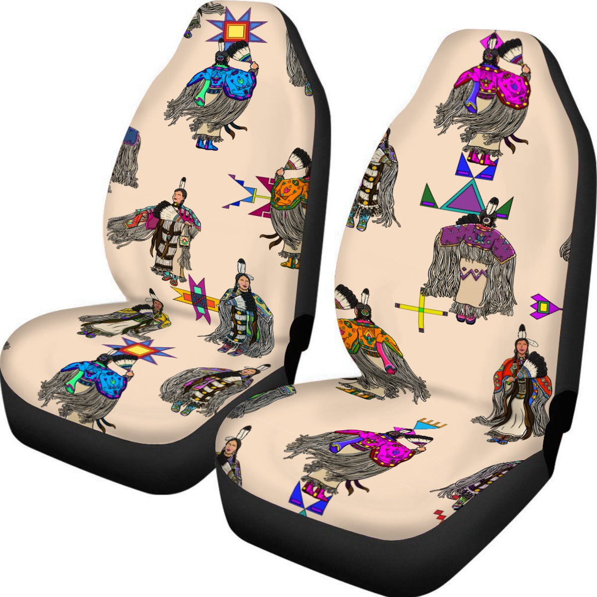 Women's Tradish Dancers  Muslin Universal Car Seat Cover With Thickened Back