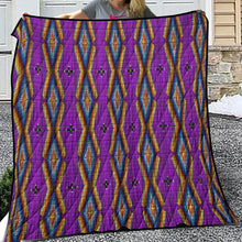 Load image into Gallery viewer, Diamond in the Bluff Purple Lightweight Quilt
