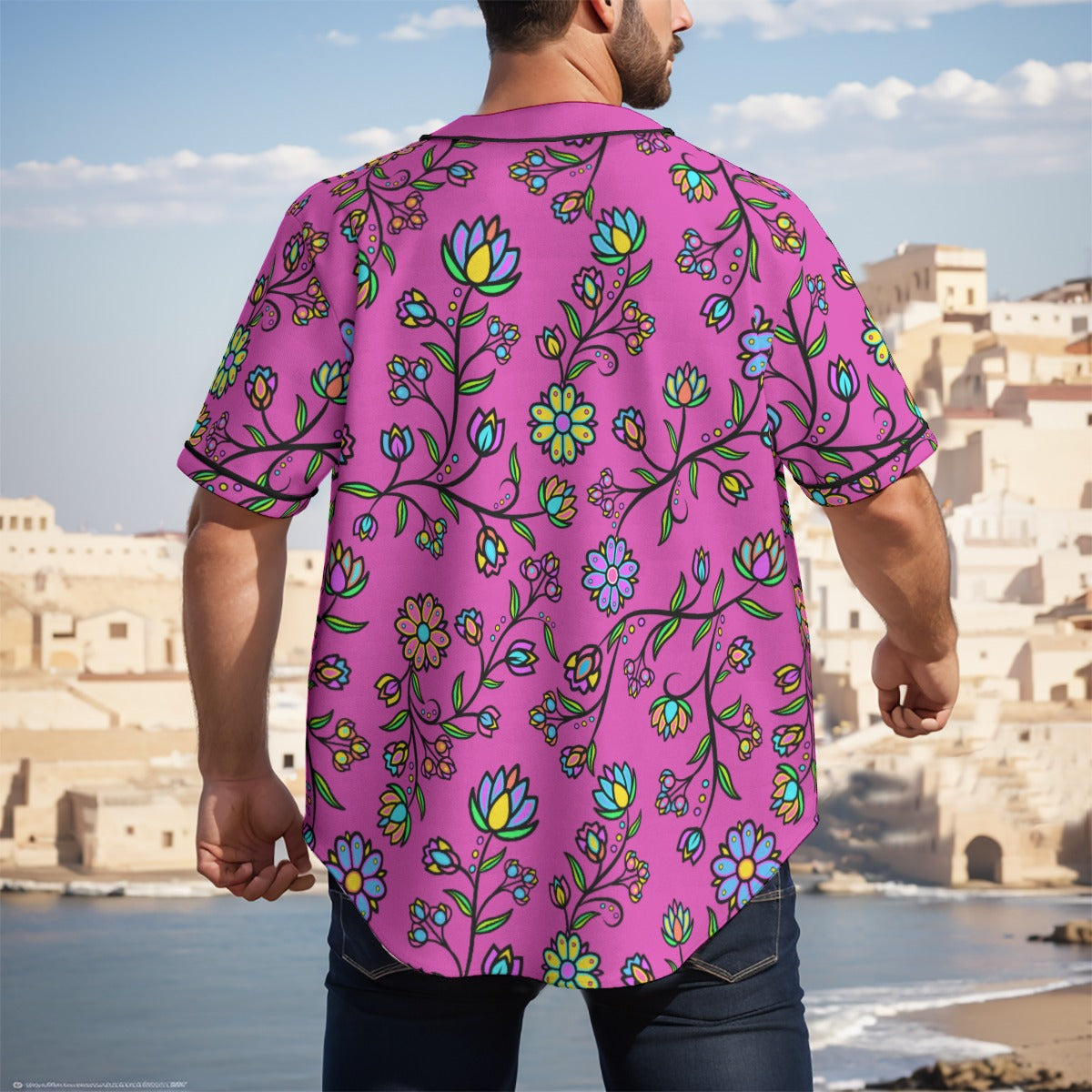 Cosmic Whisper Pastel Passion Short Sleeve Baseball Jersey