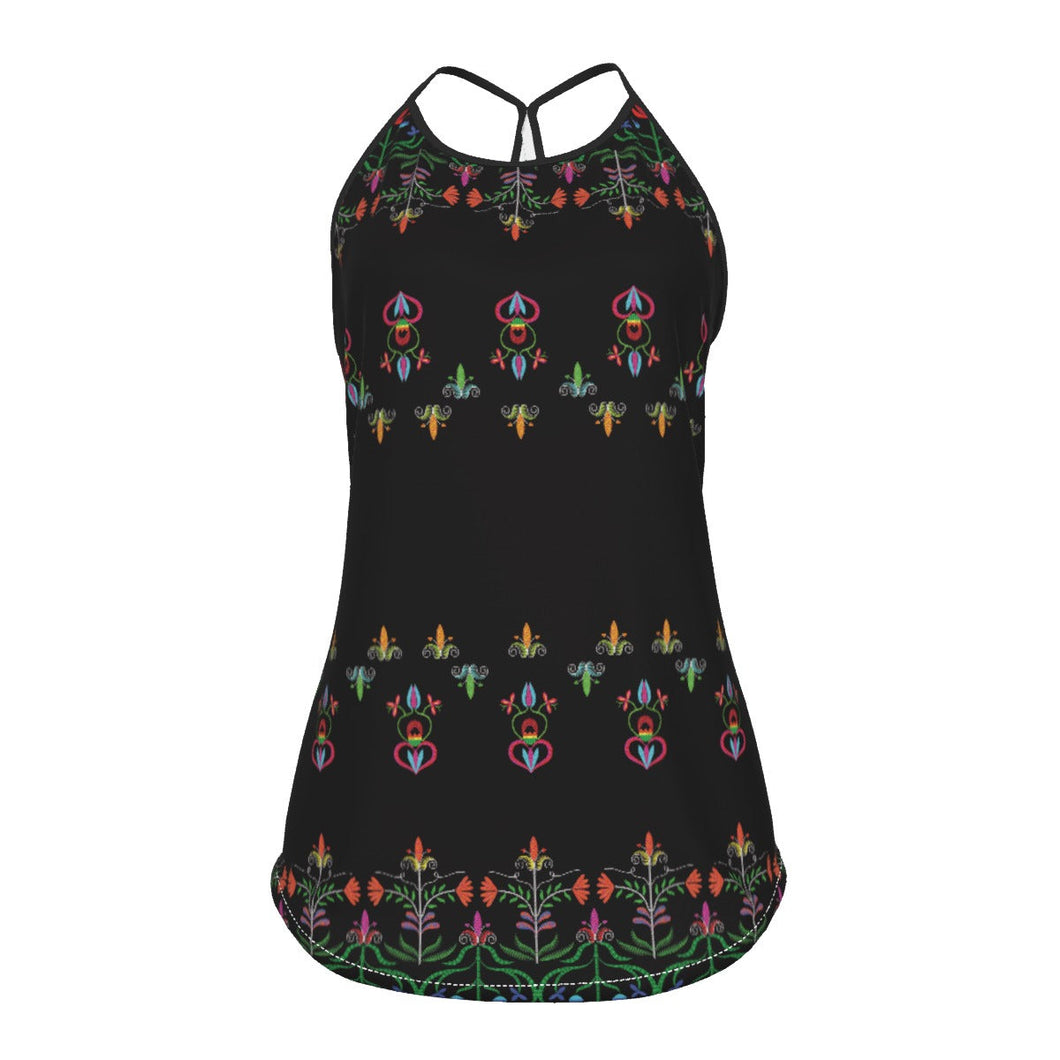 Metis Corn Mother Criss-Cross Open Back Tank Top