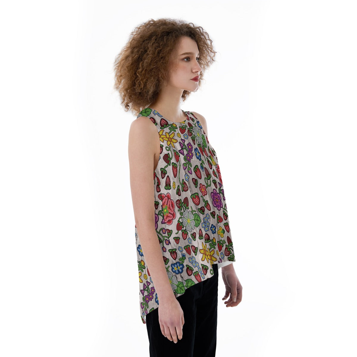 Berry Pop Bright Birch Split Back Tank Top