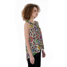 Load image into Gallery viewer, Berry Pop Bright Birch Split Back Tank Top
