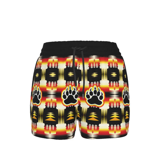 Medicine Wheel Sage Bear Paw Women's Shorts