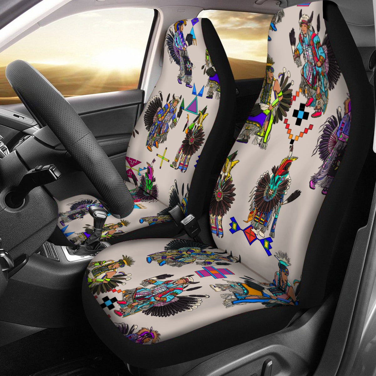 Men's Tradish Dancers Muslin Universal Car Seat Cover With Thickened Back