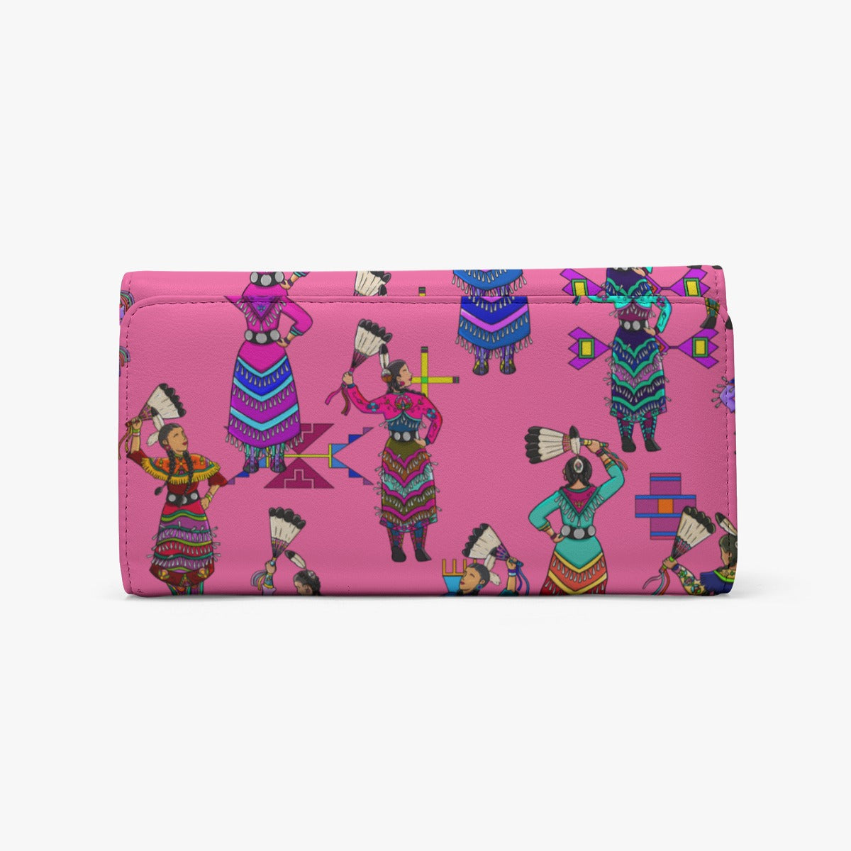 Women's Jingle Dancers Pink Foldable Wallet