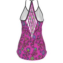 Load image into Gallery viewer, Cosmic Whisper Pastel Passion Criss-Cross Open Back Tank Top
