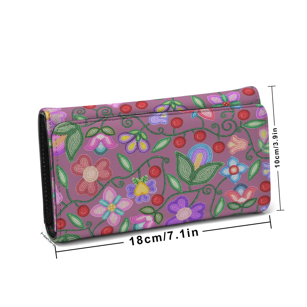 Petal Harmony Dusty Rose Wallet
