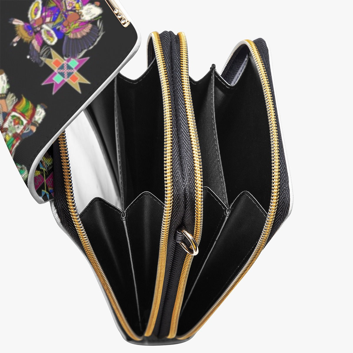 Men's Fancy Dancer Black Mobile Phone Chest Bag