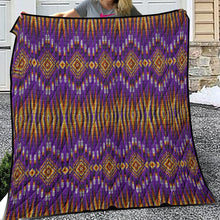 Load image into Gallery viewer, Fire Feather Purple Lightweight Quilt
