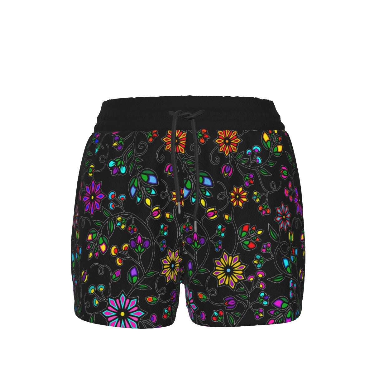 Prairie Paintbrush Black Women's Shorts