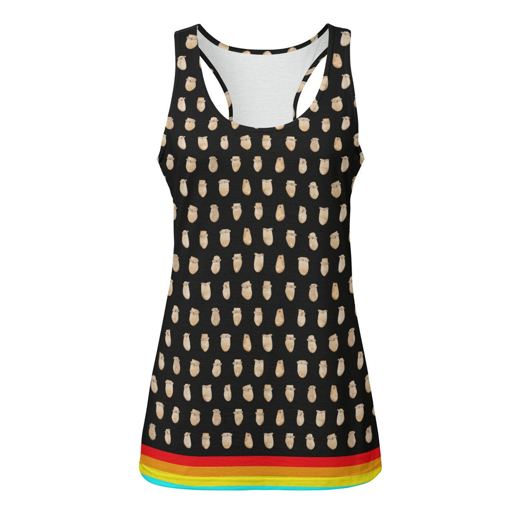 Elk Teeth on Black Eco Tank Top