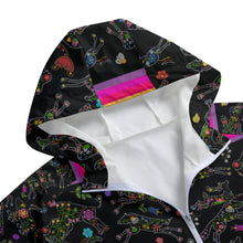 Load image into Gallery viewer, Floral Ledger Sweethearts Long Windbreaker
