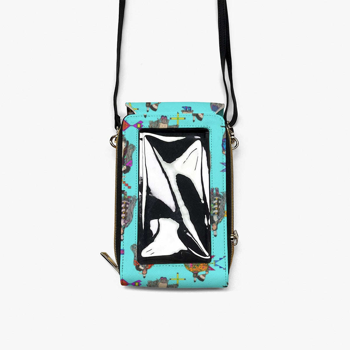 Women's Tradish Dancers Turquoise Mobile Phone Chest Bag