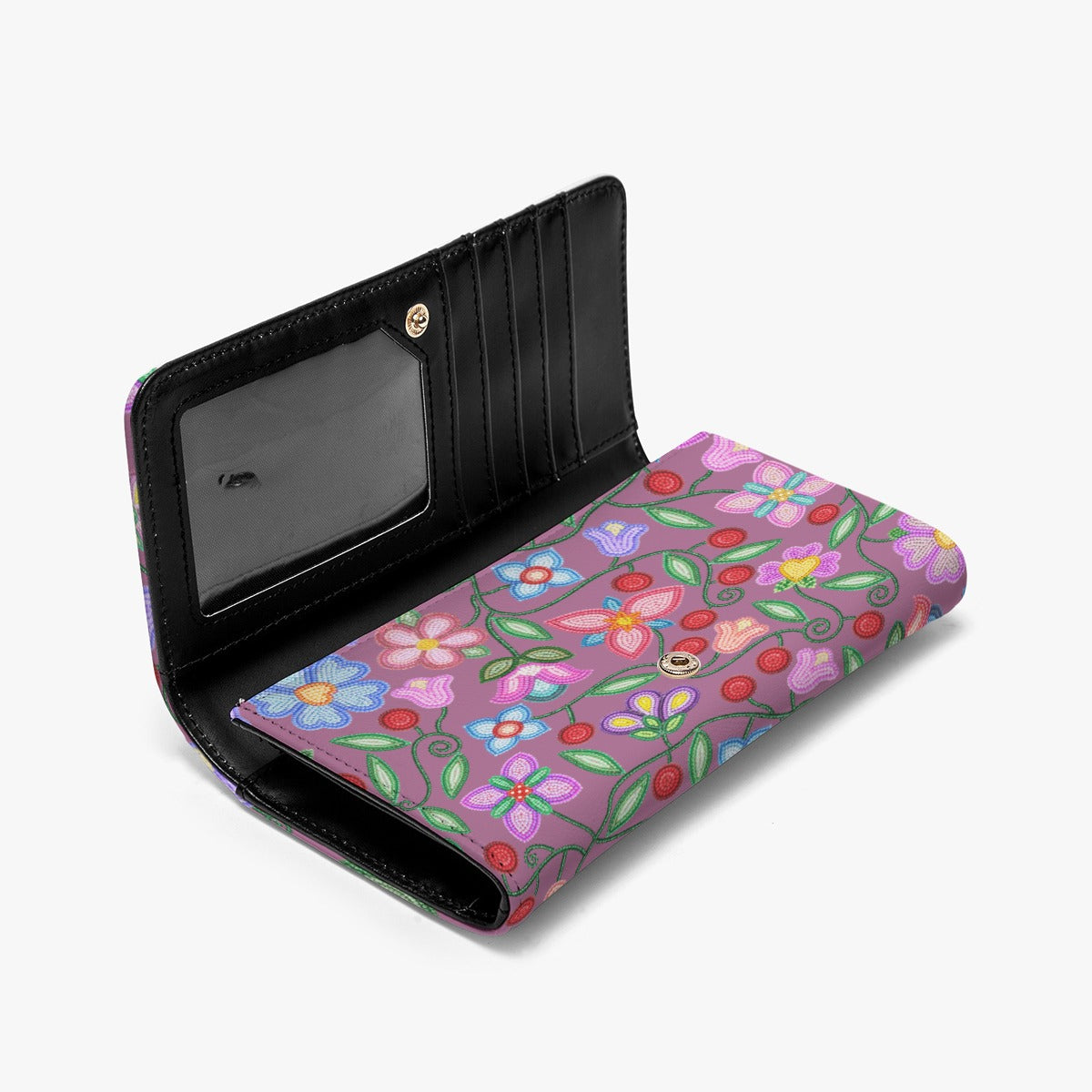 Petal Harmony Dusty Rose Wallet