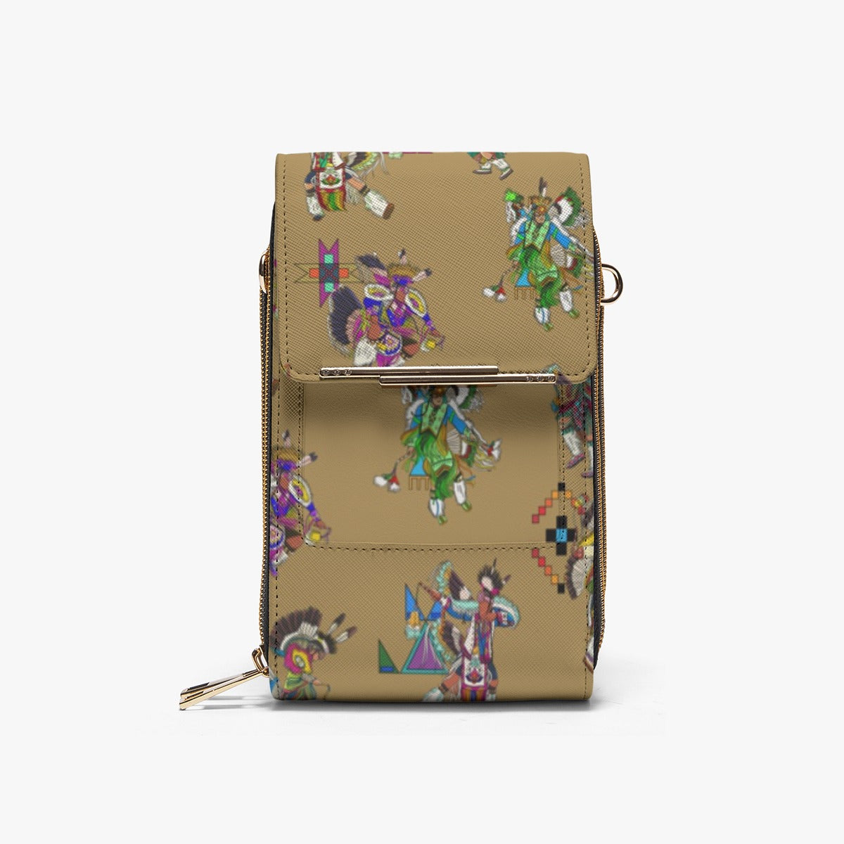 Men's Fancy Dancers Earth Mobile Phone Chest Bag