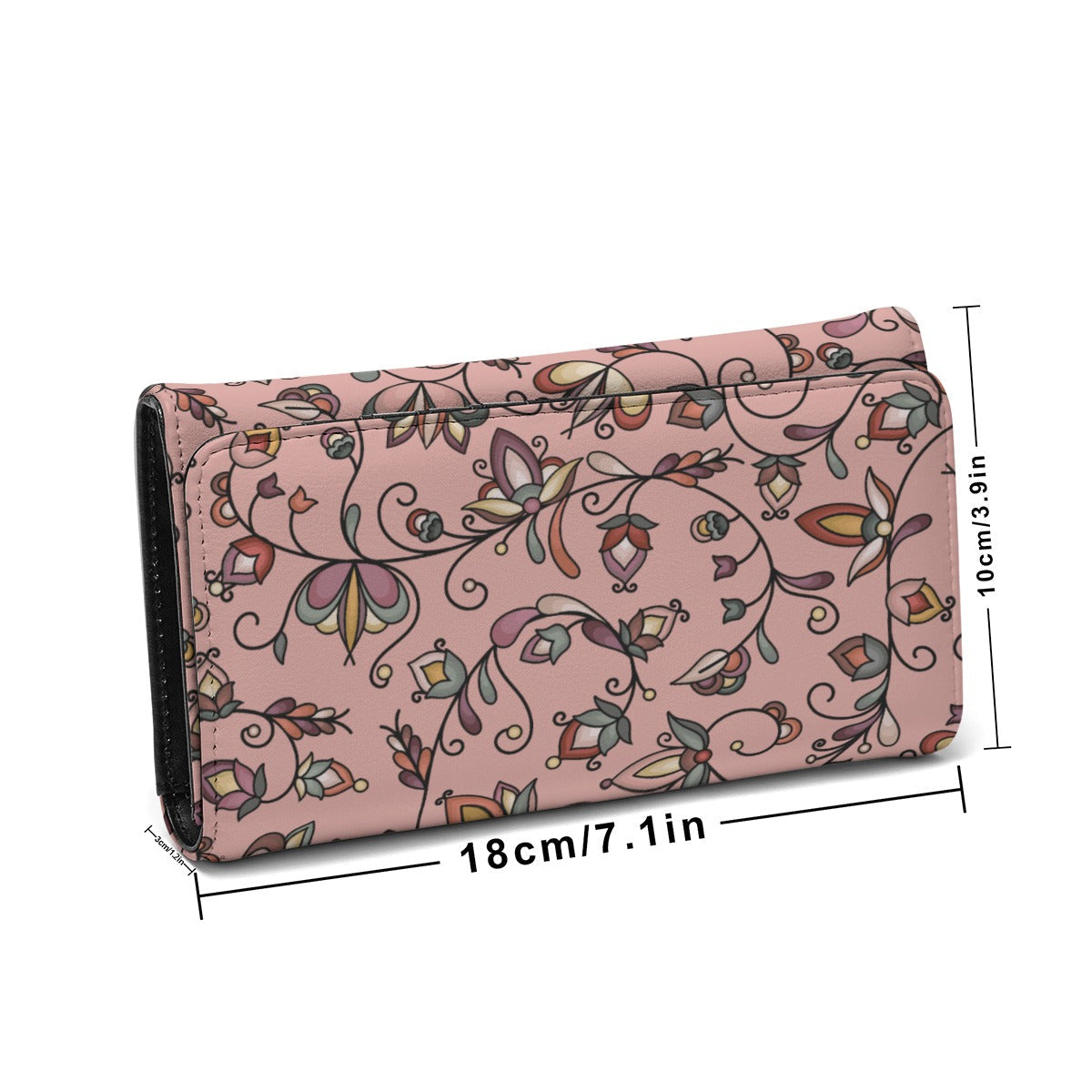 Burnt Sky Petals Peach Foldable Wallet