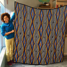 Load image into Gallery viewer, Diamond in the Bluff Grey Lightweight Quilt
