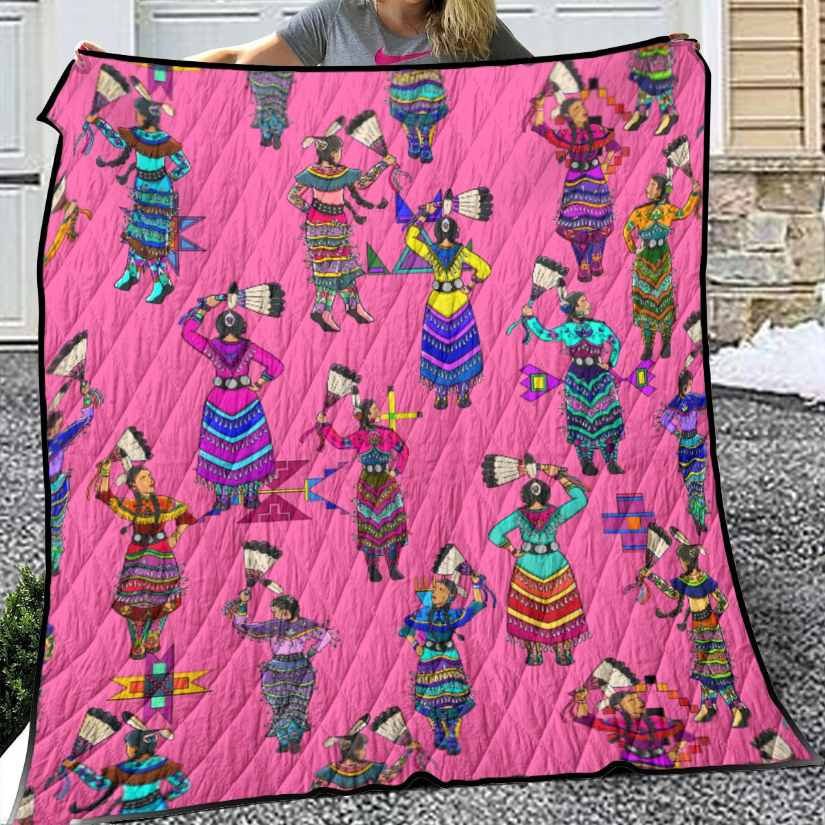 Women's Jingle Dancers Pink Lightweight & Breathable Quilt