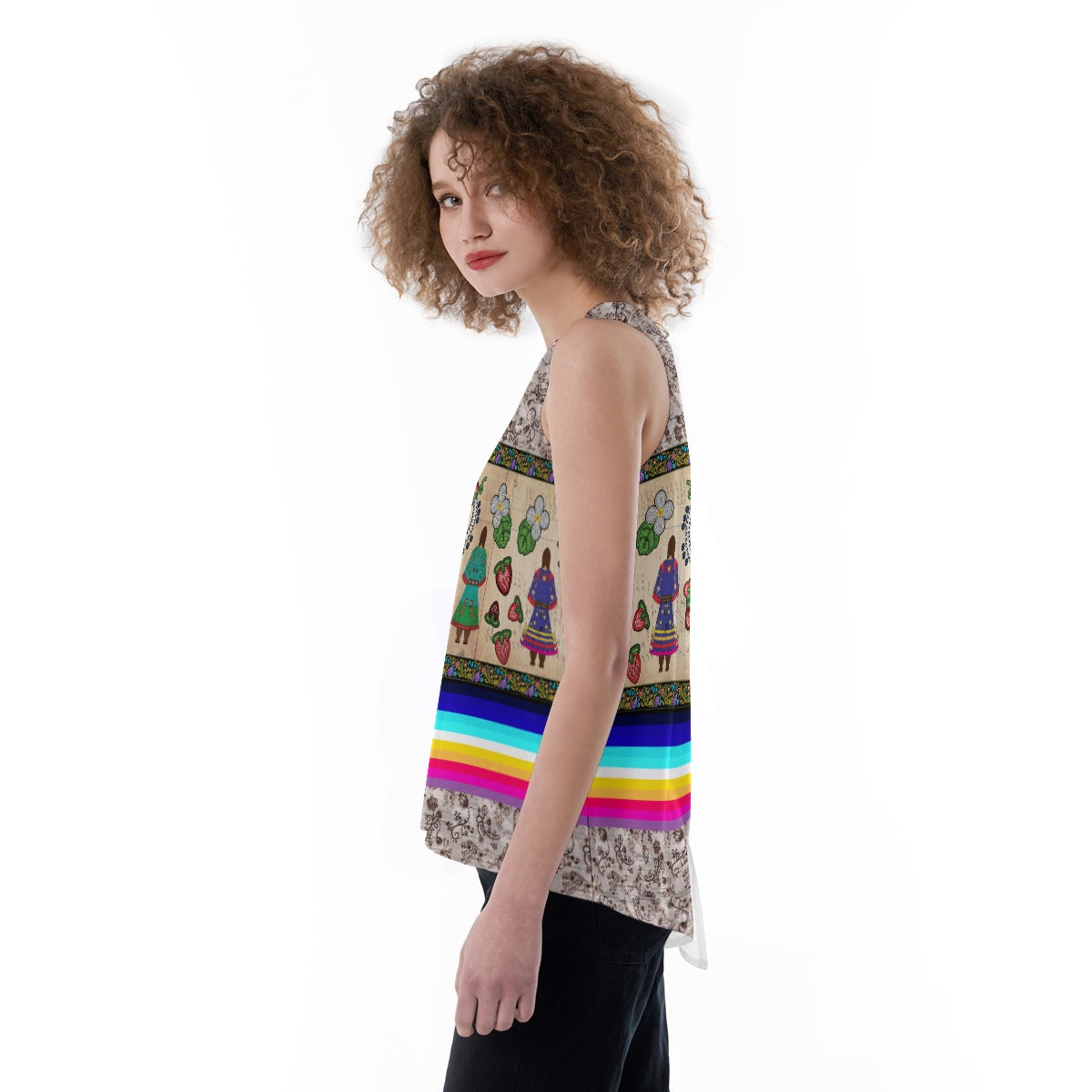 Aunties Gifts Split Back Tank Top