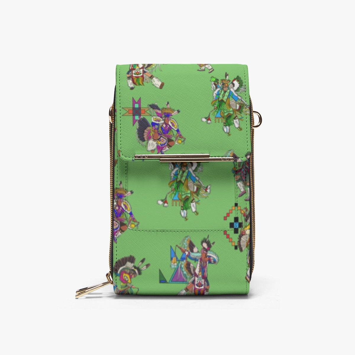 Men's Fancy Dancers Grass Mobile Phone Chest Bag