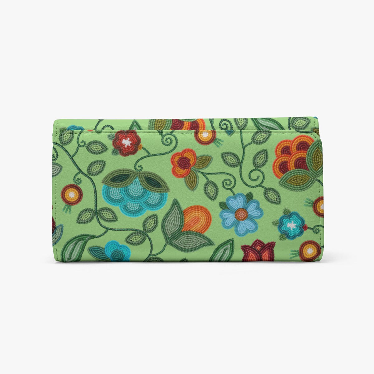 Prairie Fire Petals Sage Wallet