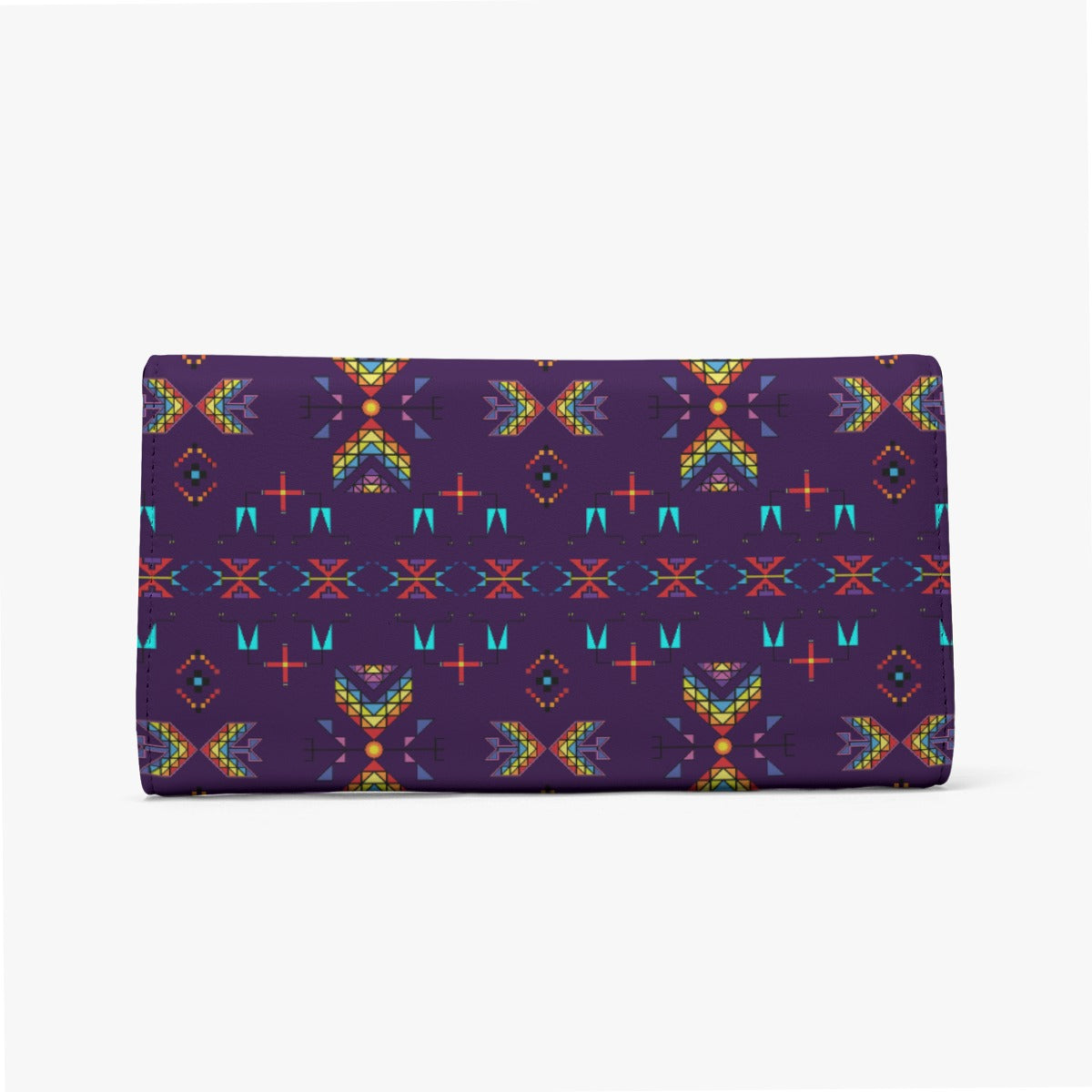 Rainy Chief Rainbow Dark Purple Foldable Wallet