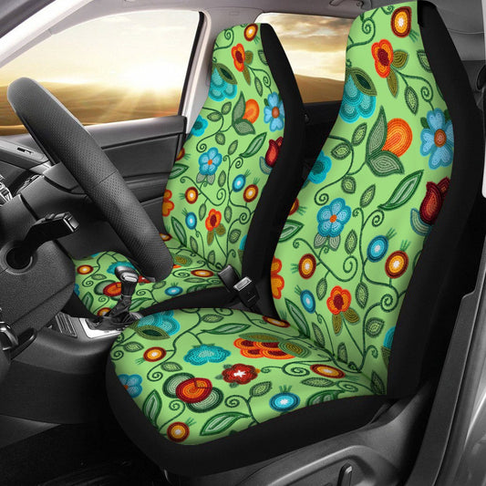 Prairie Fire Petals Sage Car Seat Covers