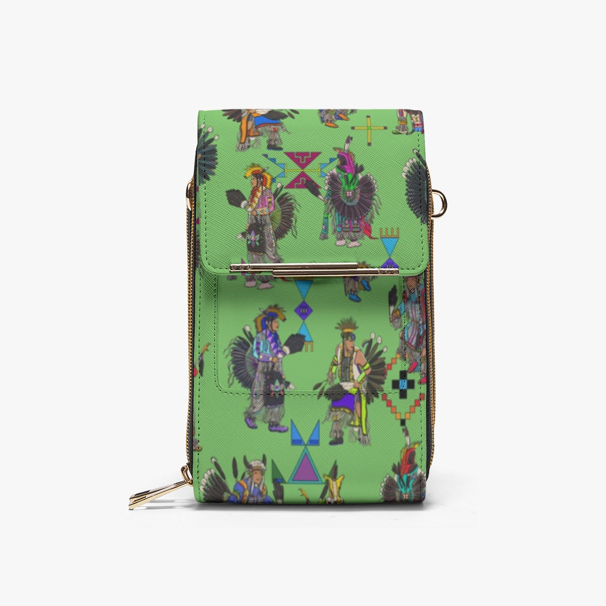 Men's Tradish Dancers Grass Mobile Phone Chest Bag