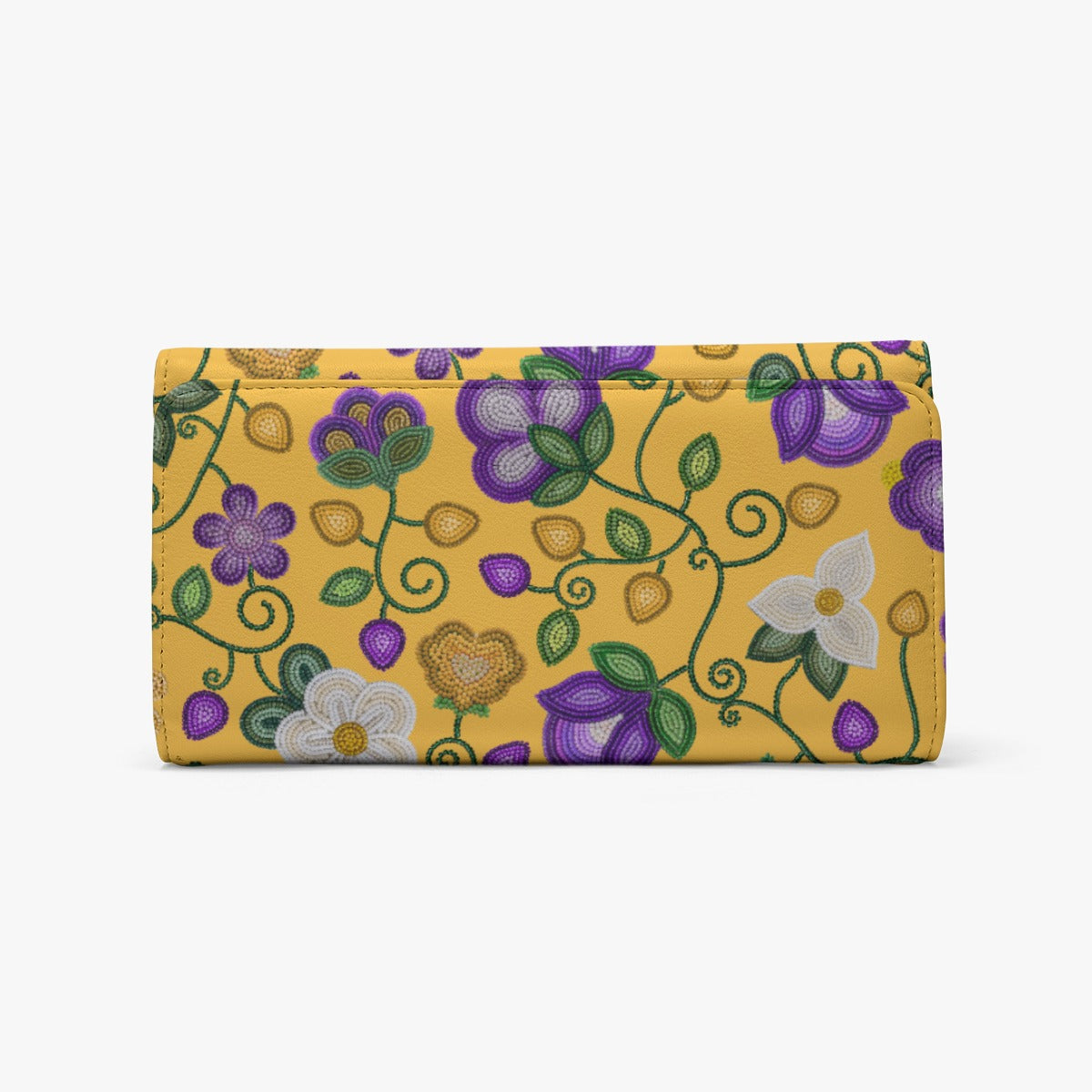 Midnight Moss Bloom Yellow Wallet