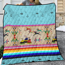 Load image into Gallery viewer, Horses Running Sky 2 Lightweight Quilt
