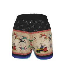 Load image into Gallery viewer, Horses Running Black Sky Women&#39;s Shorts
