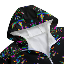 Load image into Gallery viewer, Dakota Damask Black Long Windbreaker
