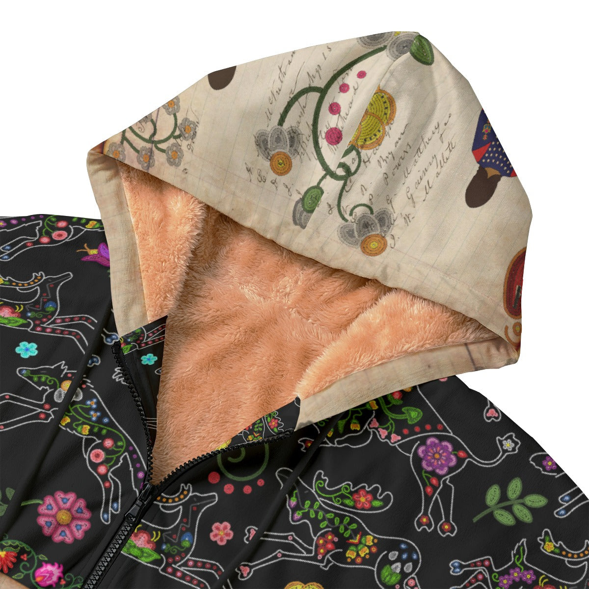 Floral Ledger Sisters Kid's Plush Windbreaker