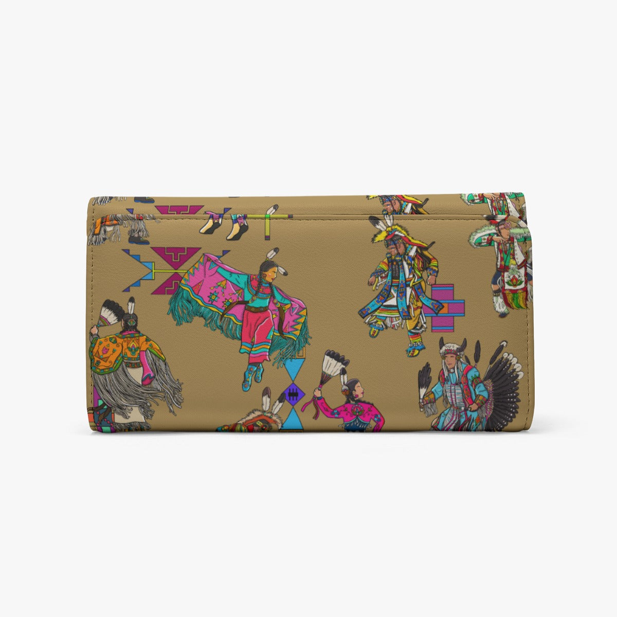 Grand Entry Dancers Earth Foldable Wallet