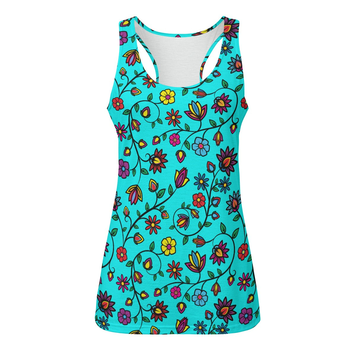 Nature's Nexus Turquoise Eco Tank Top