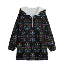 Load image into Gallery viewer, Dakota Damask Black Long Windbreaker
