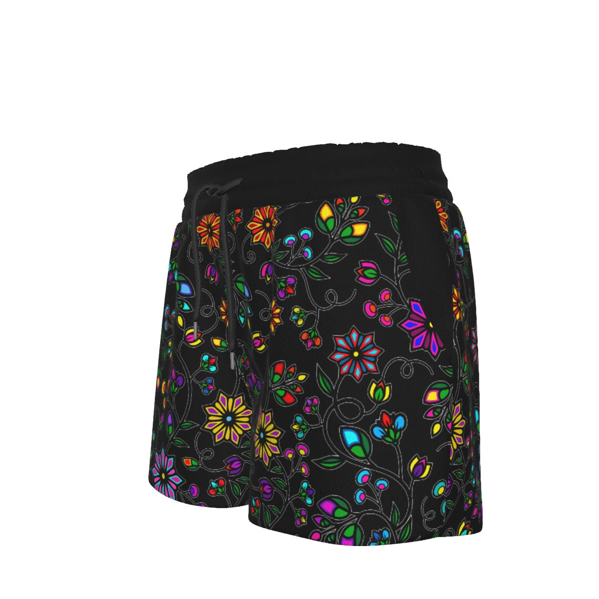 Prairie Paintbrush Black Women's Shorts