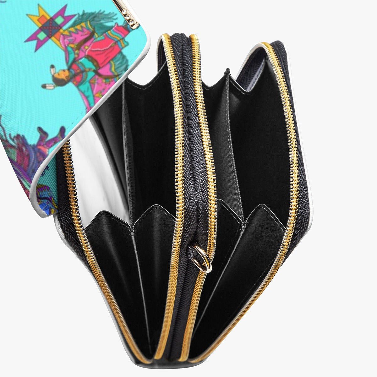 Women's Fancy Dancers Turquoise Mobile Phone Chest Bag