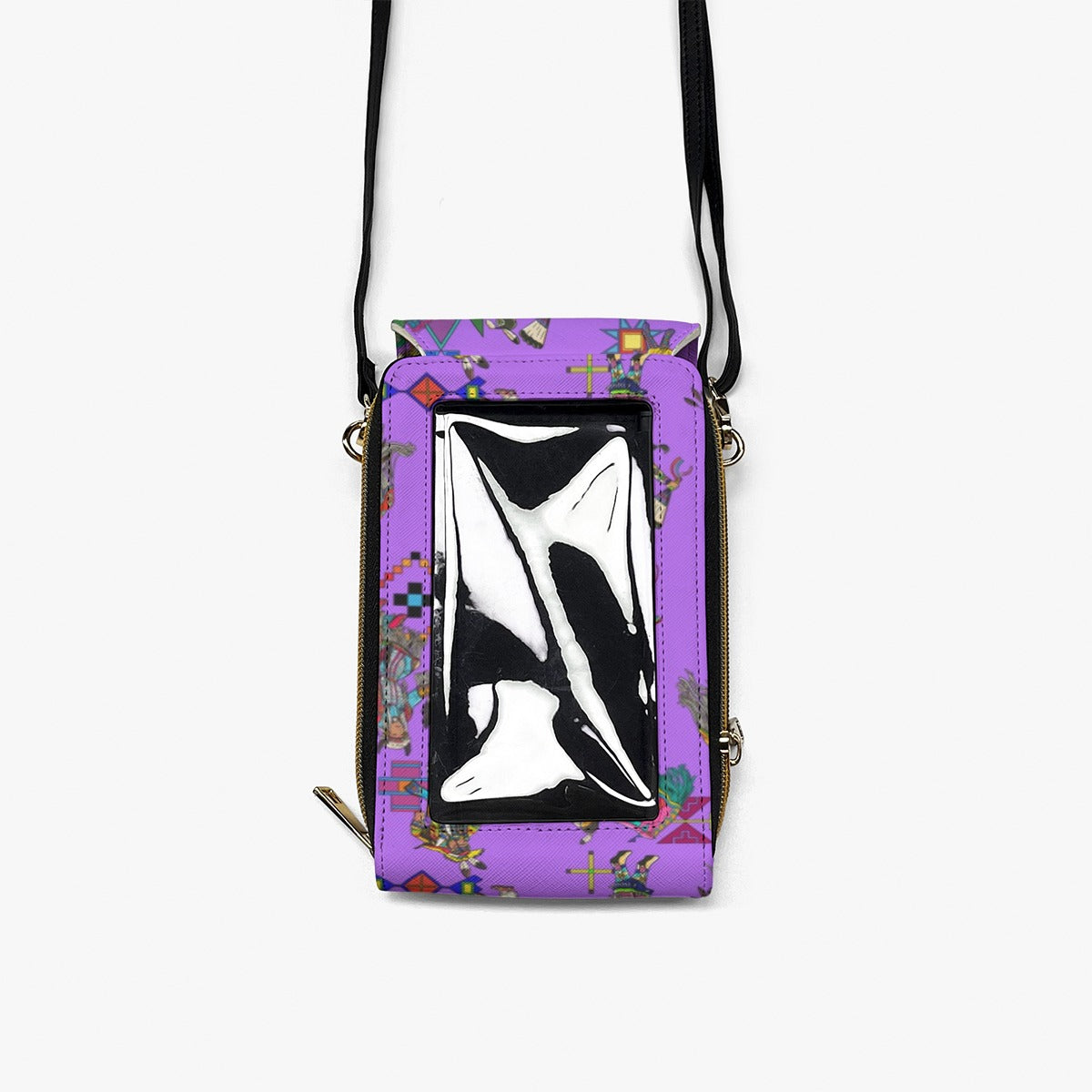 Grand Entry Dancers Purple Mobile Phone Chest Bag
