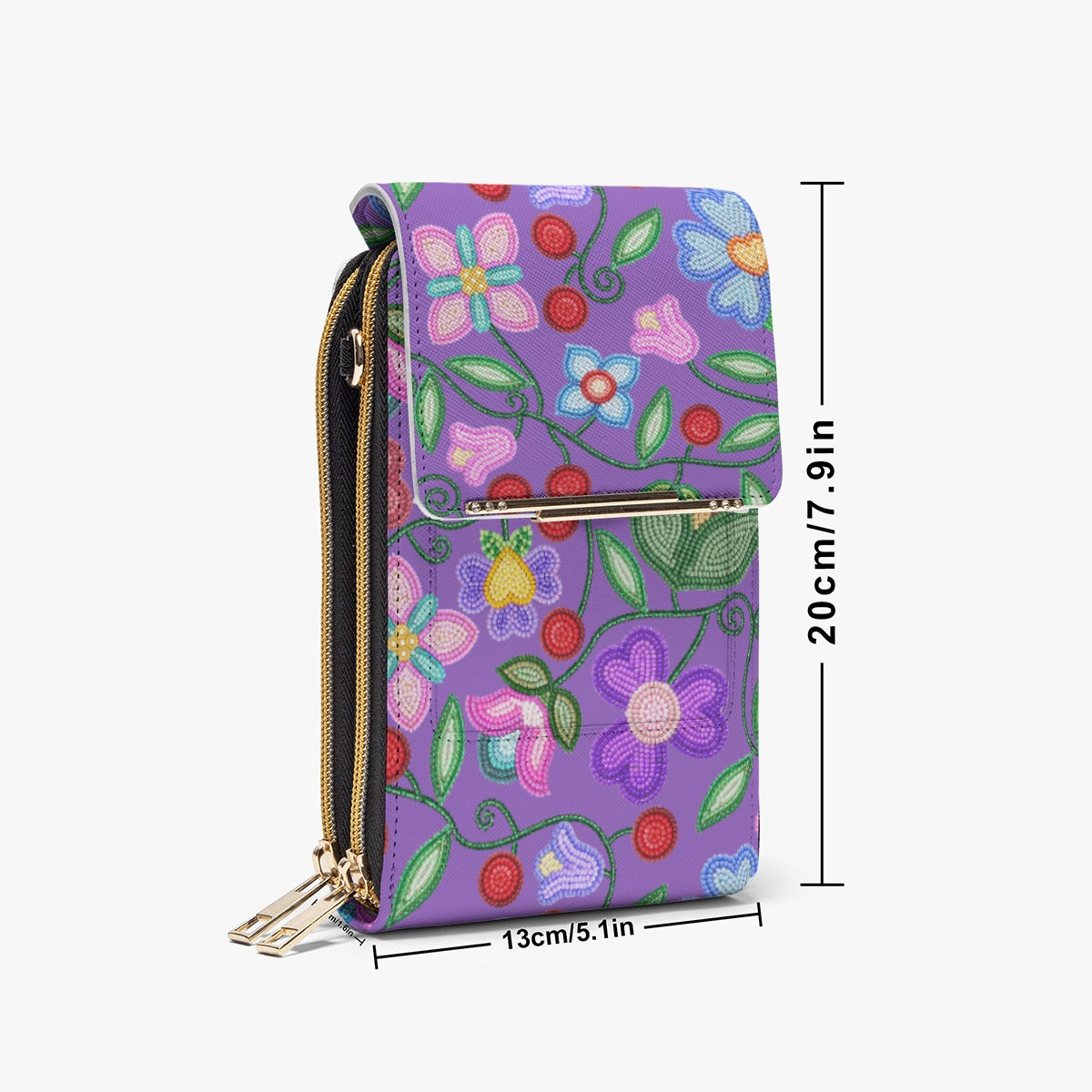 Petal Harmony Lavender Phone Bag
