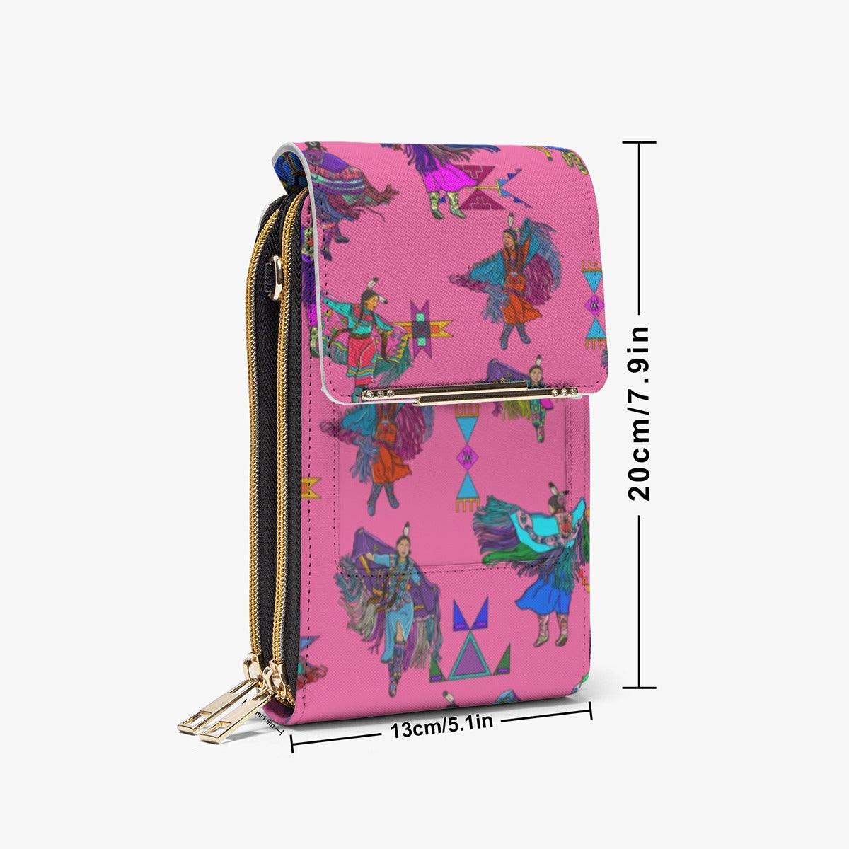 Women's Fancy Dancers Pink Mobile Phone Chest Bag