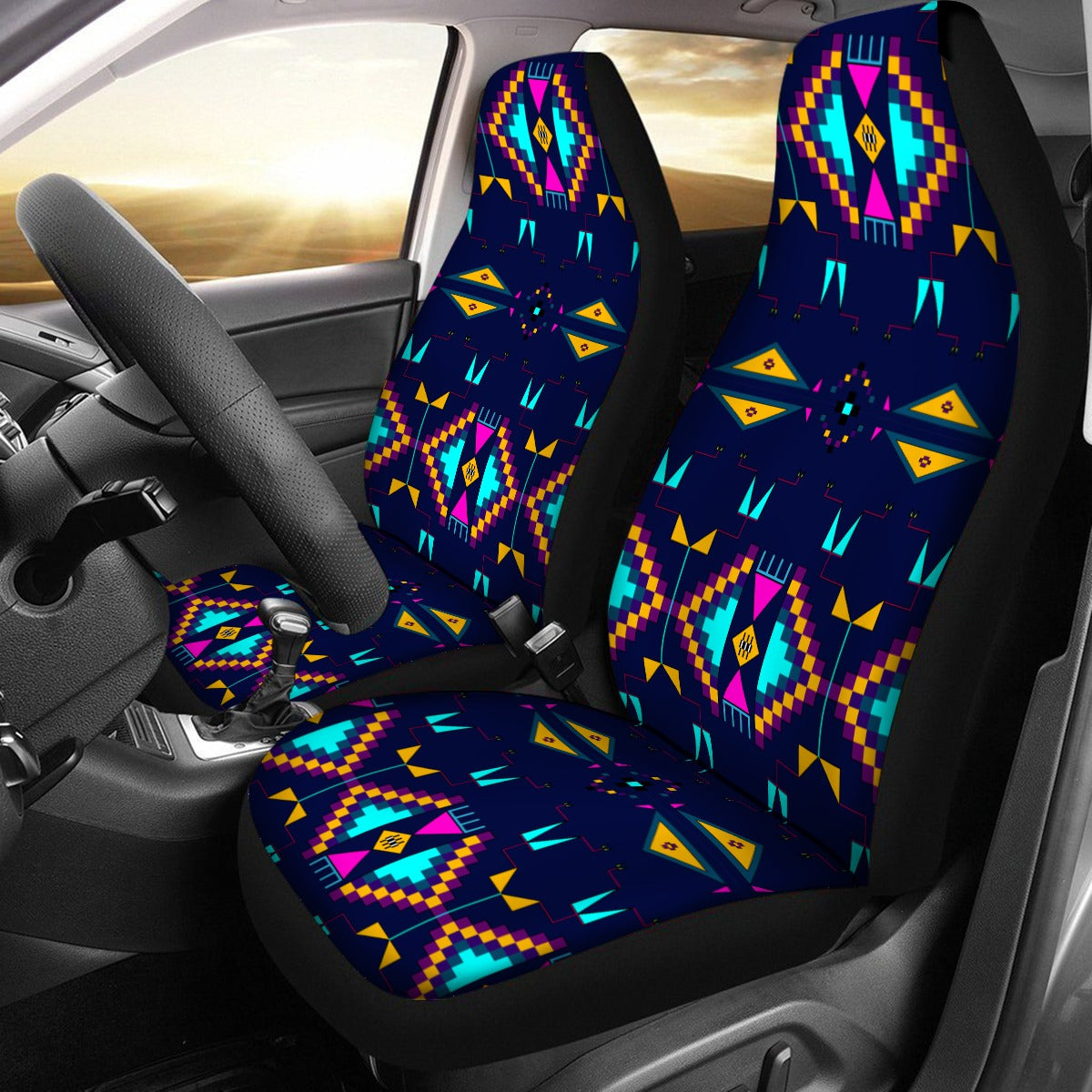 Rite of Passage Prairie Night Universal Car Seat Cover With Thickened Back