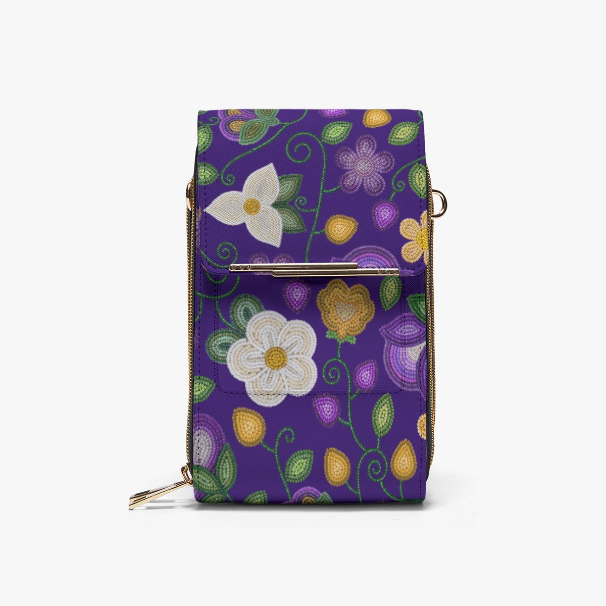 Midnight Moss Bloom Aubergine Phone Bag