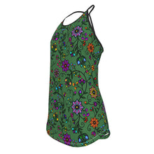 Load image into Gallery viewer, Prairie Paintbrush Sage Criss-Cross Open Back Tank Top
