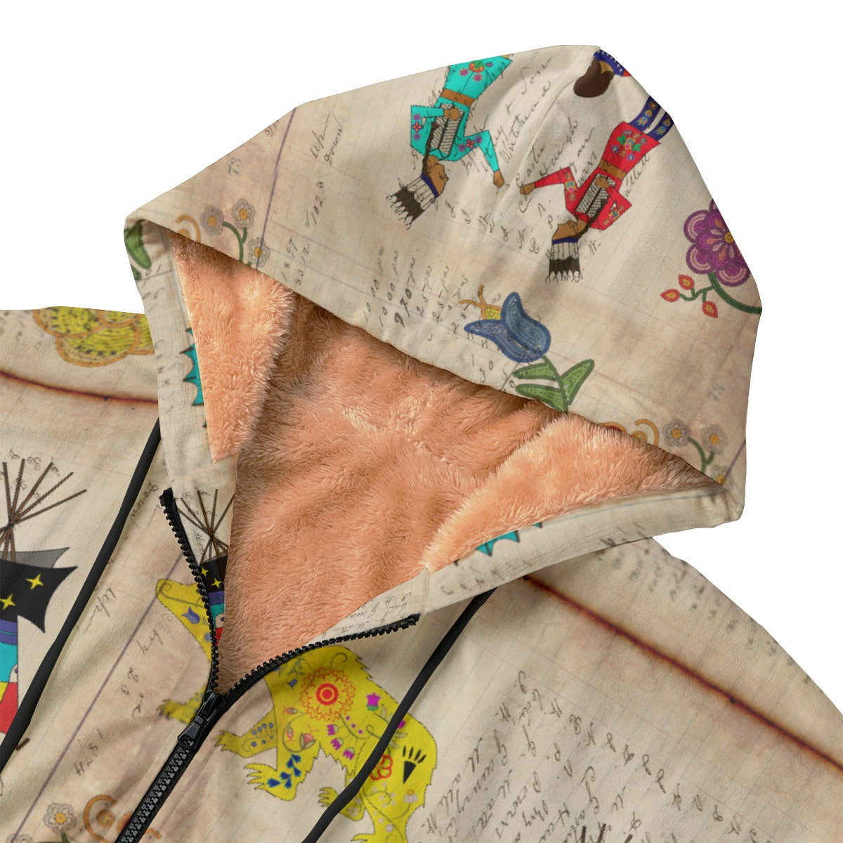 Floral Ledger Way of Life Kid's Plush Windbreaker
