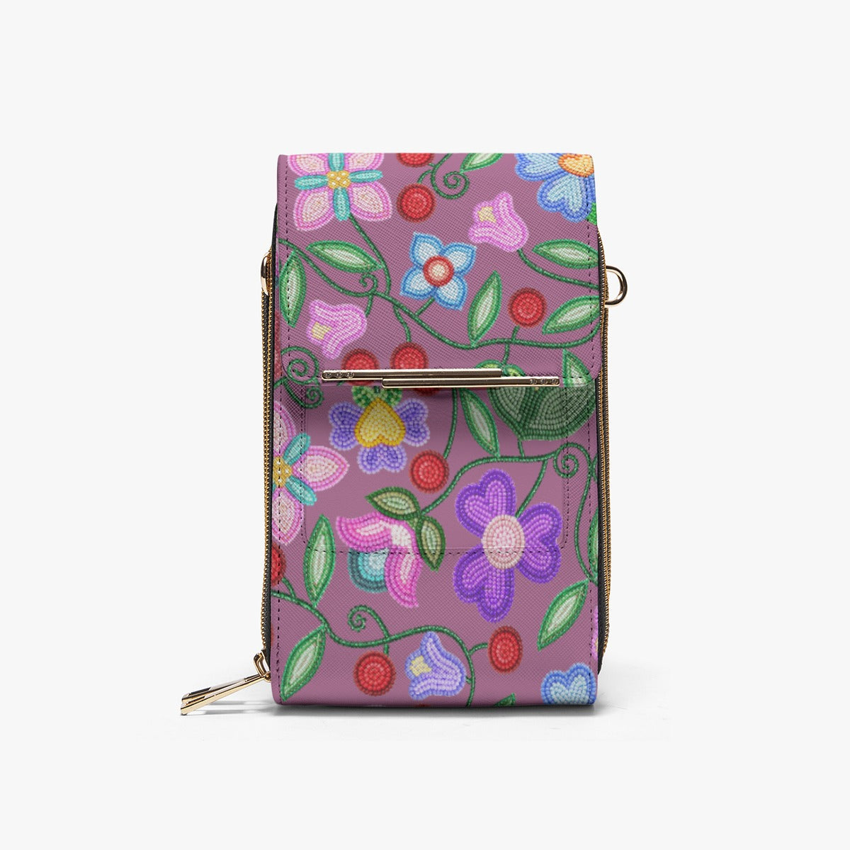 Petal Harmony Dusty Rose Phone Bag