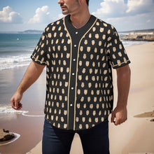 Load image into Gallery viewer, Elk Teeth on Black Short Sleeve Baseball Jersey
