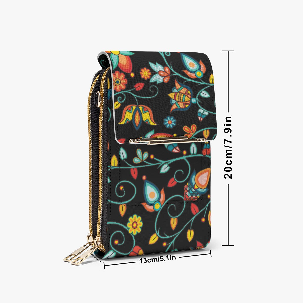 Thorny Path Black Mobile Phone Chest Bag