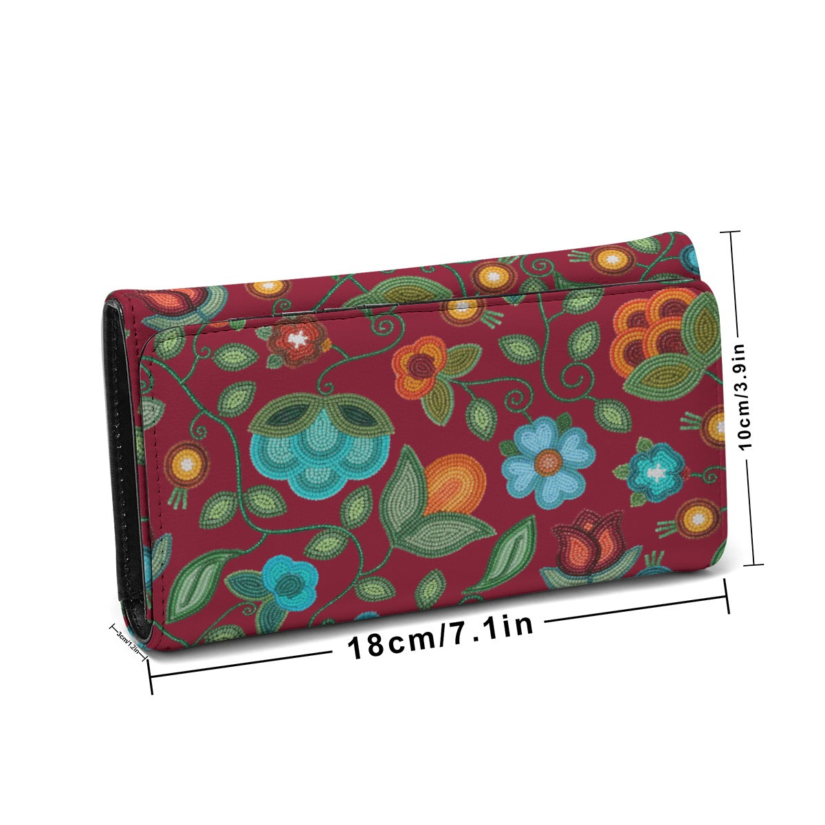 Prairie Fire Petals Red Wallet